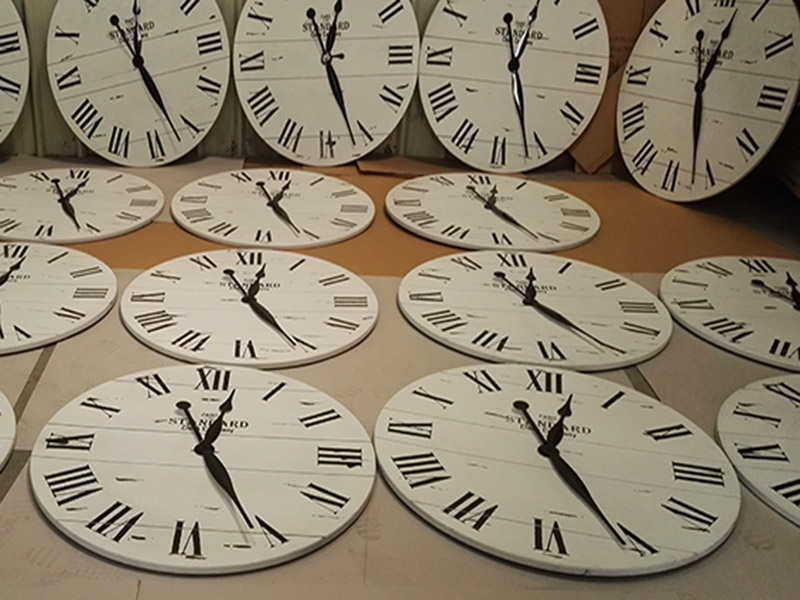 check each clock's movement before packing