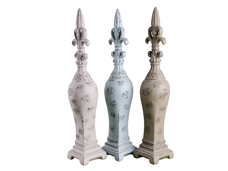  Fleur-de-Lis resin finials