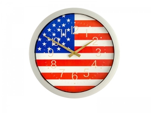 14 Zoll umrandete patriotische Uhr